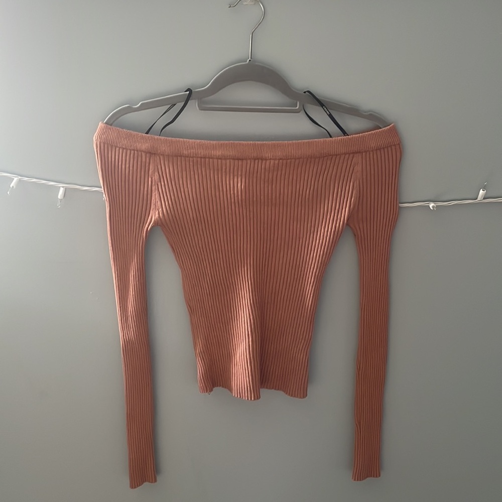 Long Sleeve Light brown Forever 21 shirt
